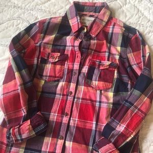 Very colorful Plaid Flannel